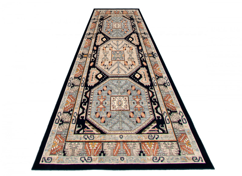 Quincy Navy Blue Area Rug - 2'8\" x 10'0\"