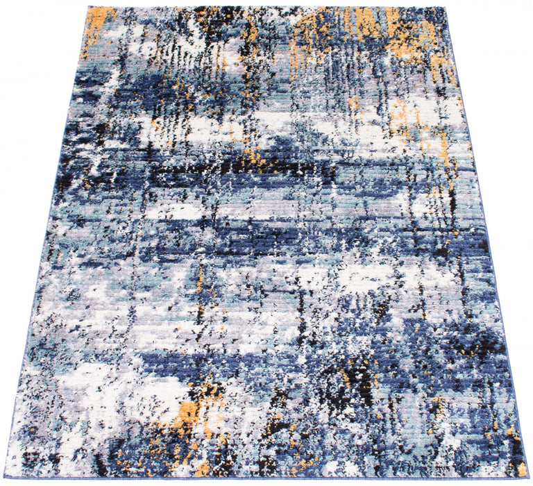Paloma Marble Blue Area Rug - 8'0\" x 10'0\"