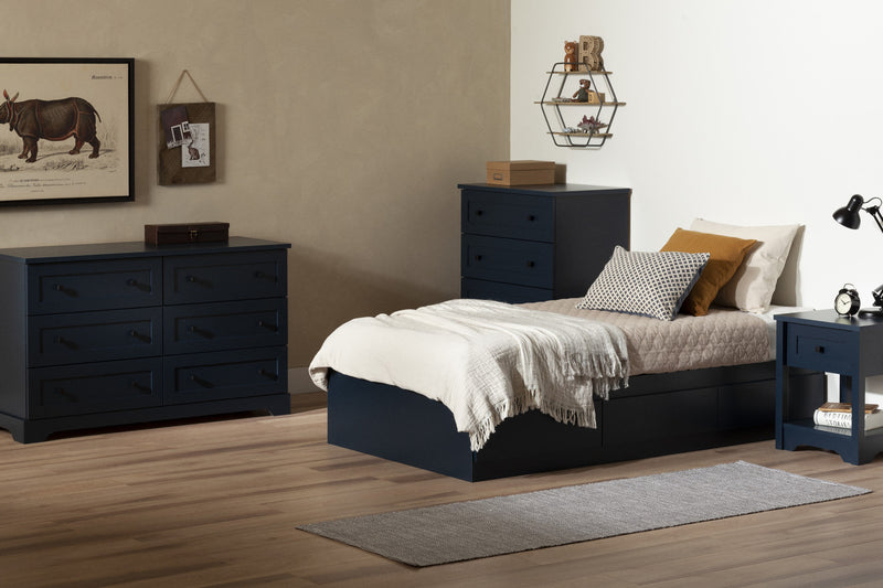 Hazen Nightstand - Navy Blue