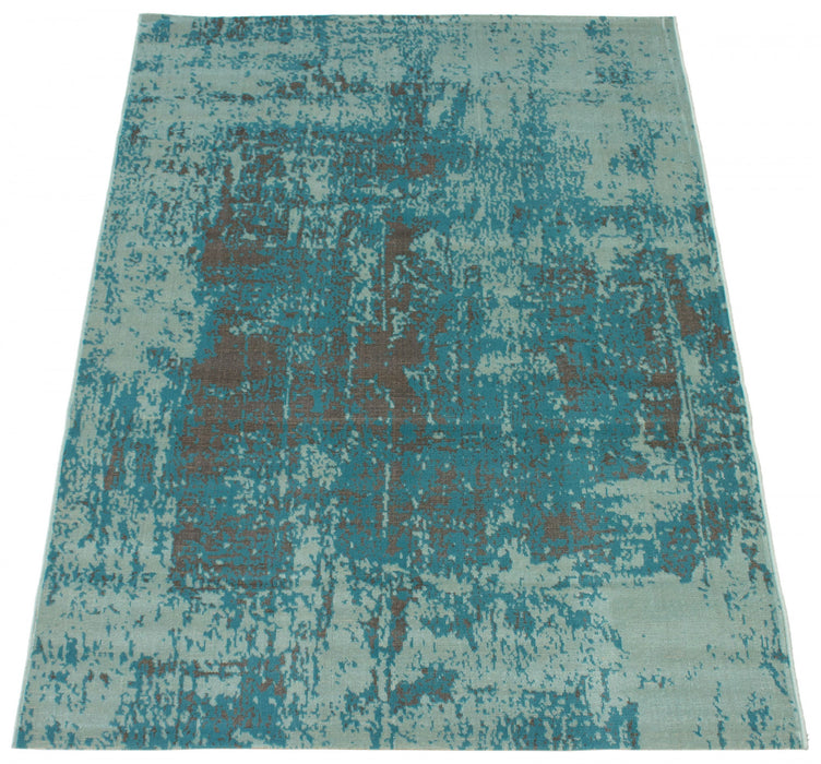 Mariam Aqua 4'7\" x 6'7\" Area Rug