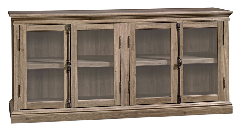 Barrister Lane 70\" Rustic TV Stand with Storage and Cable Management for TVs up to 80\"- Oak