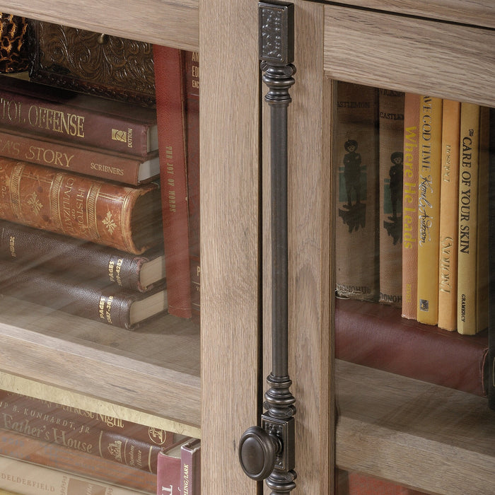 Barrister Lane 70\" Rustic TV Stand with Storage and Cable Management for TVs up to 80\"- Oak