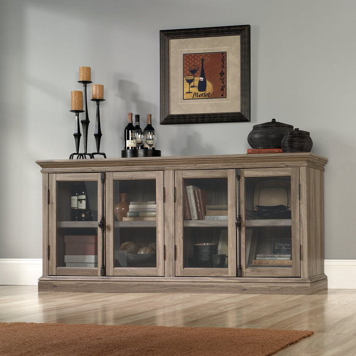 Barrister Lane 70\" Rustic TV Stand with Storage and Cable Management for TVs up to 80\"- Oak