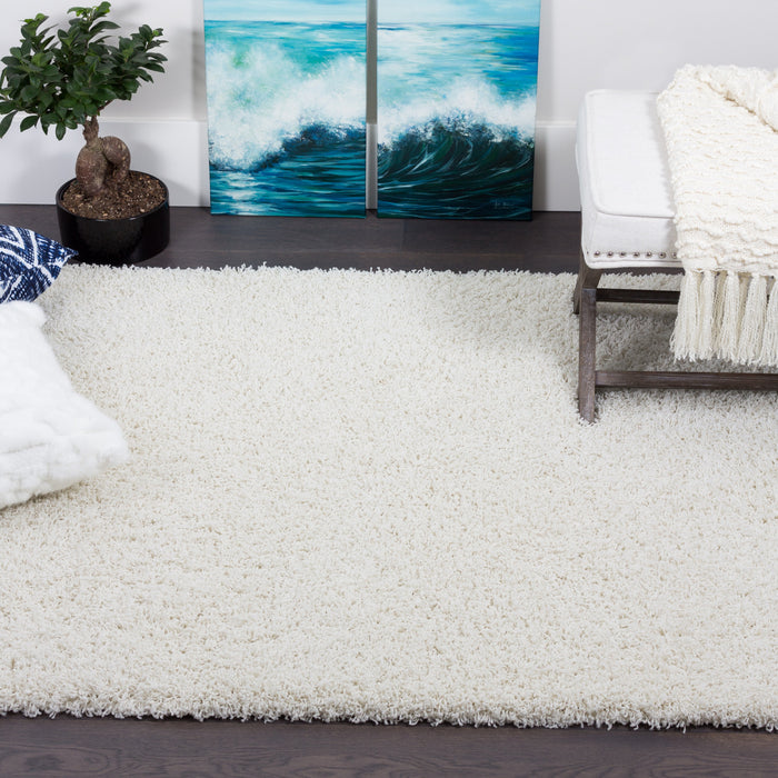 Victoria Cream Shag 3 x 5 Area Rug