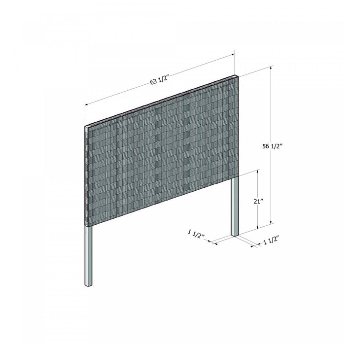 Balka Headboard - Matte Black