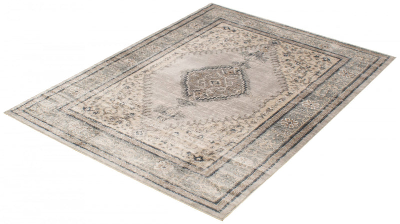 Octavian Bijar Ivory Area Rug - 6'7\" x 9'6\"