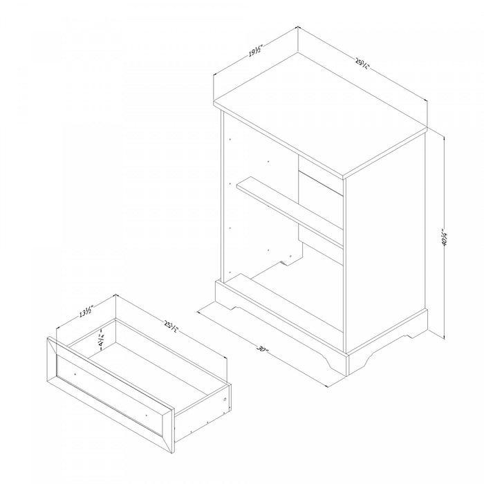 Hazen 4-Drawer Chest - White Pine