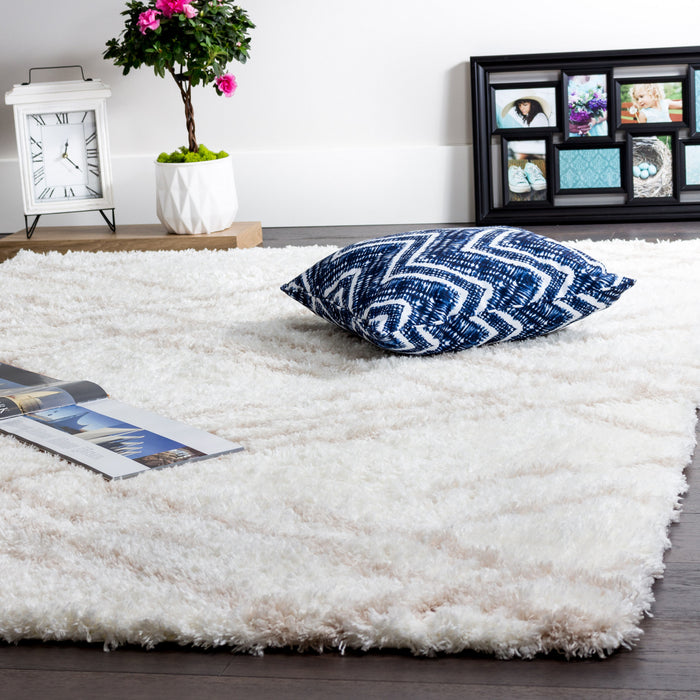 Ker Cream Lines 4x6 Area Rug