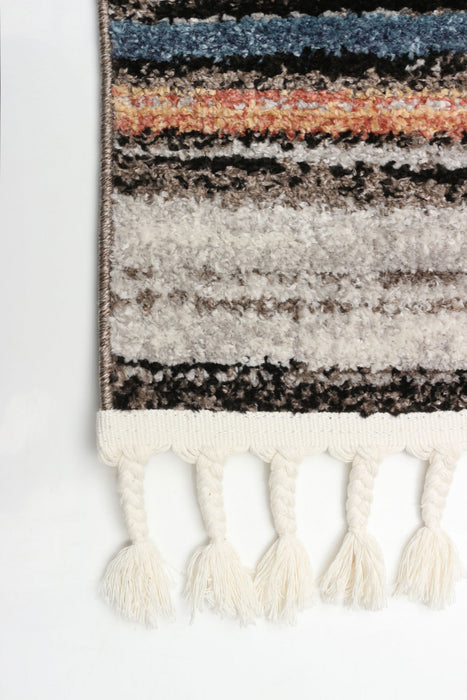 Vera Linear Multi-Colour Area Rug - 7'10\" x 10'5\"