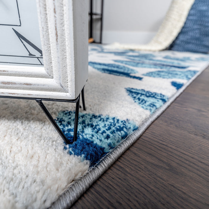 Roma Blue Sun 5x8 Area Rug