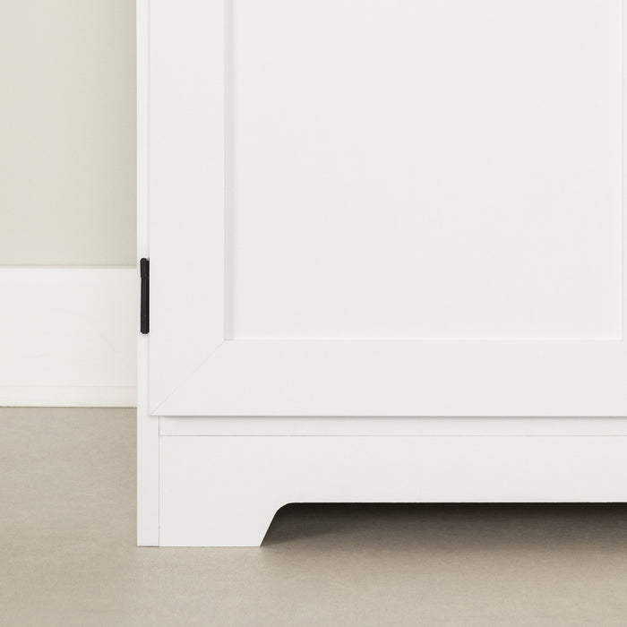 Prairie 2-Door Storage Cabinet - Pure White