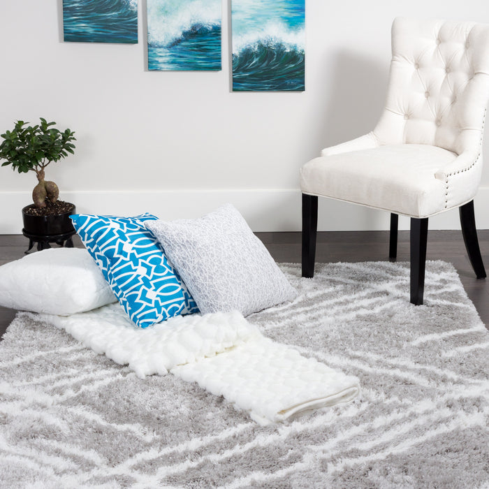 Ker Grey Lines 8x11 Area Rug