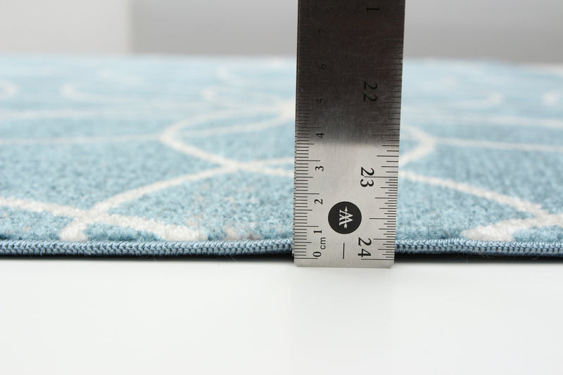 Terali Turquoise Machine Washable Area Rug - 6'0\" x 9'0\"