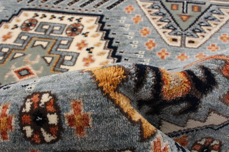 Quincy Aqua Area Rug - 2' 8\" x 10'