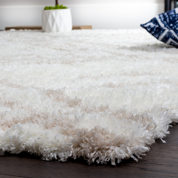 Ker Cream Lines 3x5 Area Rug