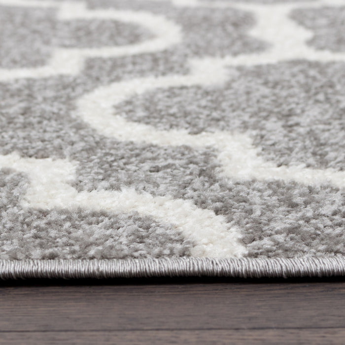 Lav Lat Grey 5x8 Area Rug