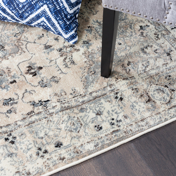 Far Beige 4x6 Area Rug