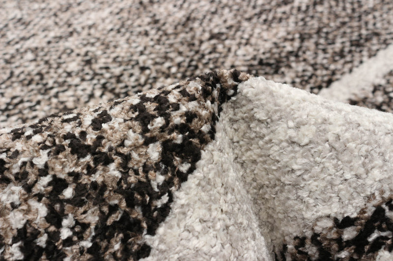 Vera Earth Taupe/Black Area Rug - 7'10\" x 10'5\"