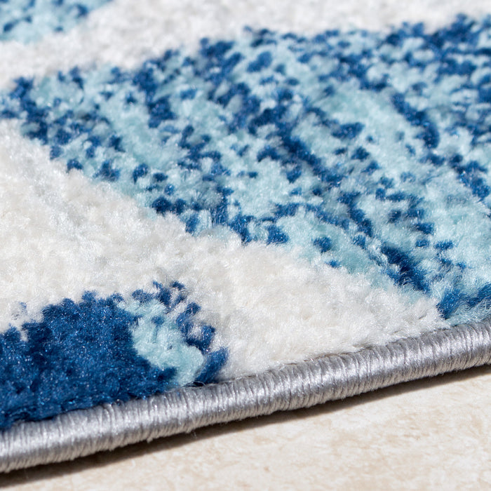 Roma Blue Sun 5x8 Area Rug