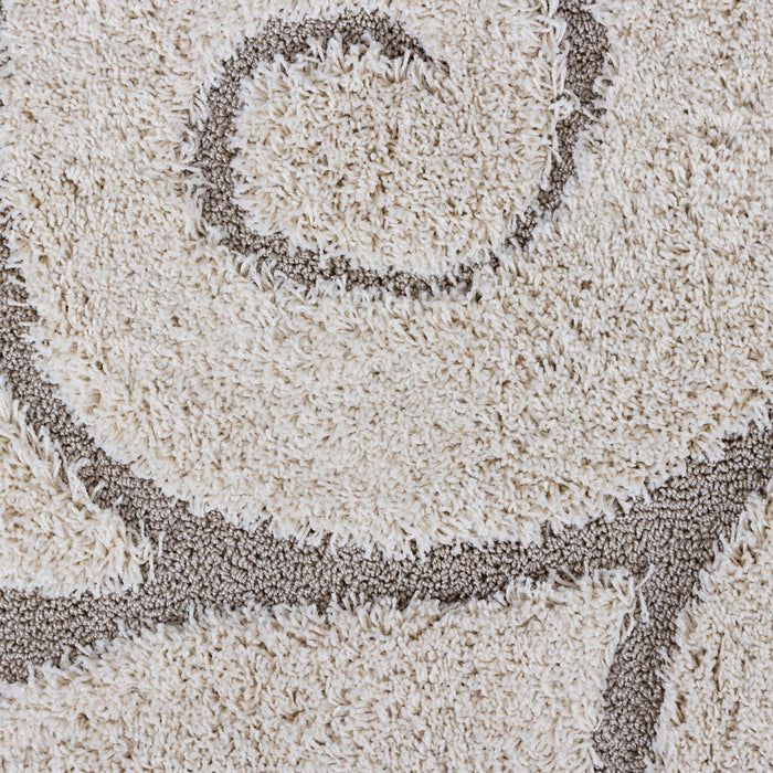 Oakville Cream Curves 4x6 Area Rug