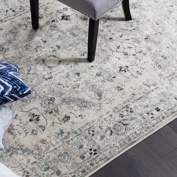 Far Beige 4x6 Area Rug