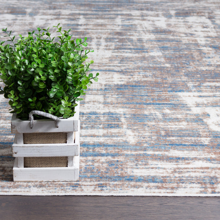 Shi Abstract Blue 5x8 Area Rug