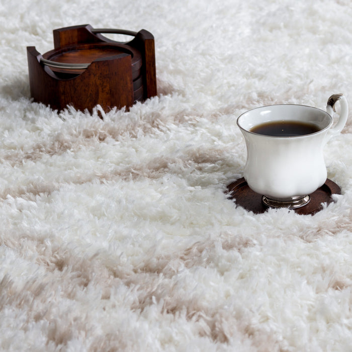 Ker Cream Lines 3x5 Area Rug