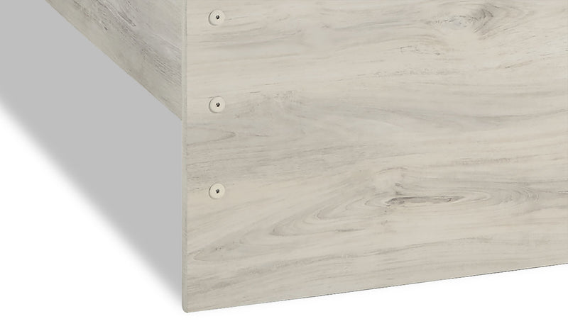 Abby 5pc Bedroom Set with Panel Bed, Dresser & Mirror, LED, USB, White - King Size