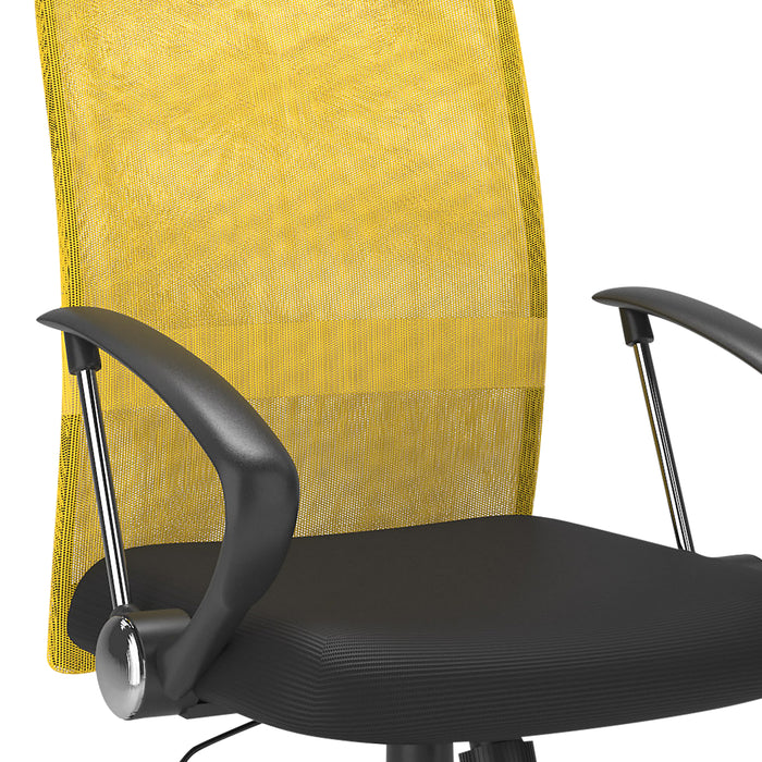 Andre 24\" Adjustable Mesh Office Chair - Yellow