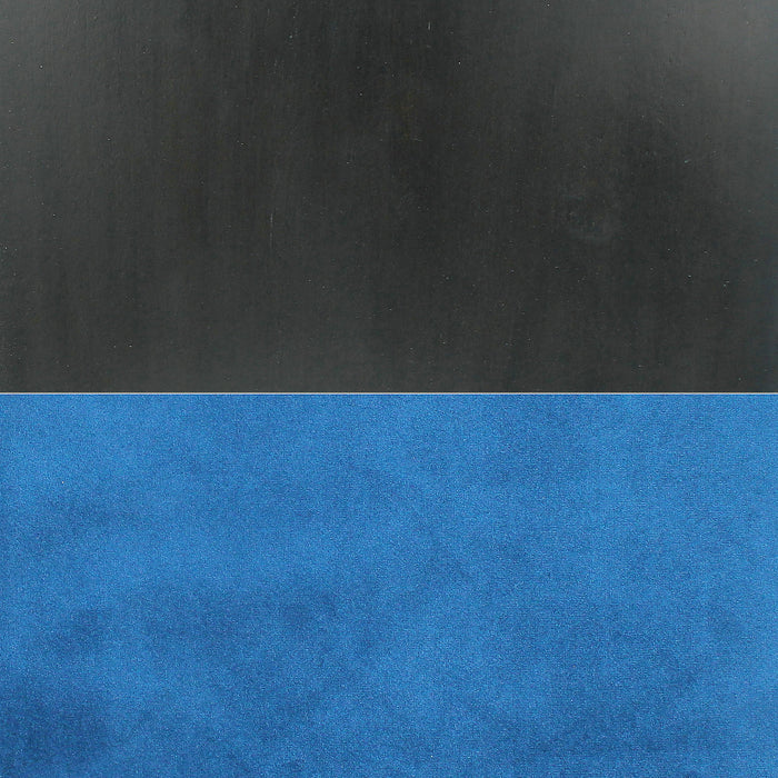 Cami 7pc Counter-Height Dining Set with Table & 6 Blue Chairs, Genuine Marble Top, 54\"W Square