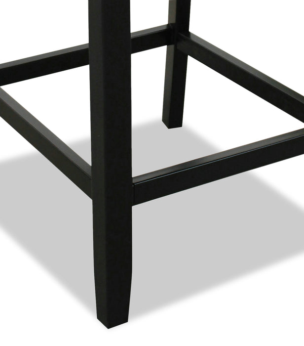 Cami Counter-Height Dining Chair with Vegan-Leather Fabric - Black