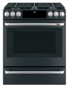 Cafe 5.7 Cu. Ft. Smart Dual Fuel Range with True European Convection and Self Clean Racks - Matte Black - CC2S900P3MD1