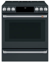 Cafe 5.7 Cu. Ft. Smart Electric Range with True European Convection - Matte Black - CCES700P3MD1