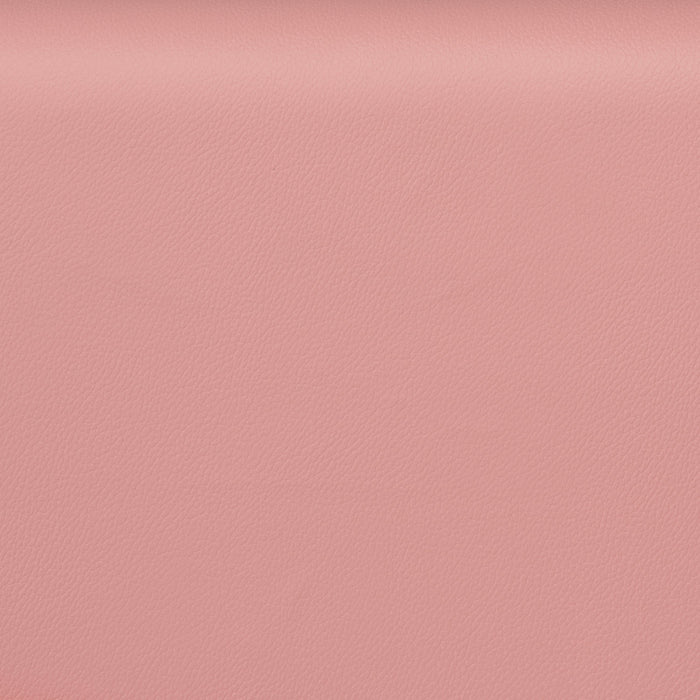 Chase Upholstered Bed in Pink Vegan-Leather Fabric - Twin Size