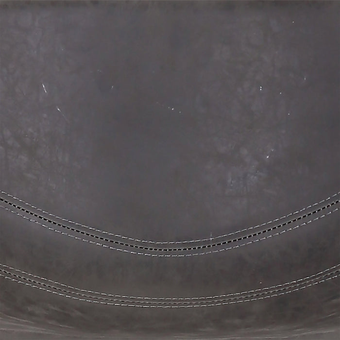 Coty Counter-Height Stool with Vegan Leather Fabric, Metal - Grey