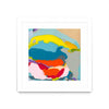 \"Free Falling\" Matted and Framed White 36x36 Wall Art