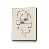 \"Faces\" Canvas Framed Black 18x24 Wall Art