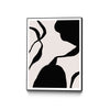 \"Mouvement\" Canvas Framed Black 30x40 Wall Art