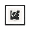 \"Art Moderne\" Matted and Framed Black 30x30 Wall Art