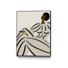 \"Form V\" Canvas Framed Black 18x24 Wall Art