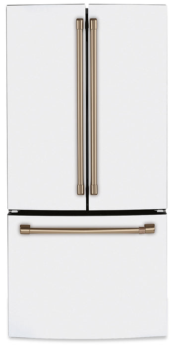 Cafe 33\" 18.6 Cu. Ft. French-Door Refrigerator - Matte White - CWE19SP4NW2