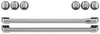 Café Electric Range Brushed Stainless Steel Knobs and Handles Set - CXFCEHKPMSS