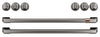 Café Gas Range Brushed Black Knobs and Handles Set - CXFCGHKPMBT