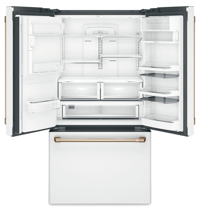 Cafe 36\" 22.2 Cu. Ft. French-Door Refrigerator - Matte White - CYE22TP4MW2
