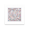 \"Gorgeous Crowd\" Matted and Framed White 36x36 Wall Art