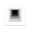 \"Inside Box Thinker\" Matted and Framed White 36x36 Wall Art