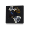 \"Luxurious Candor\" Canvas Framed Black 20x20 Wall Art