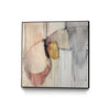 \"Trapped Silence\" Canvas Framed Black 20x20 Wall Art