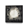 \"Positives And Negatives Ii\" Canvas Framed Black 20x20 Wall Art