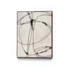 \"Tangled Ties\" Canvas Framed Black 24x32 Wall Art